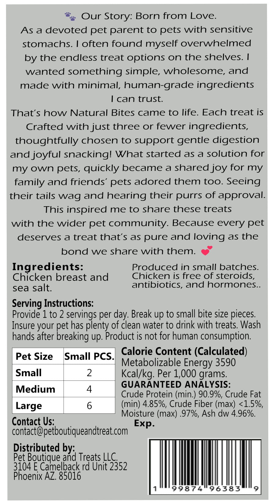 Chicken Breast Cat Treats ** 4 Units Sold