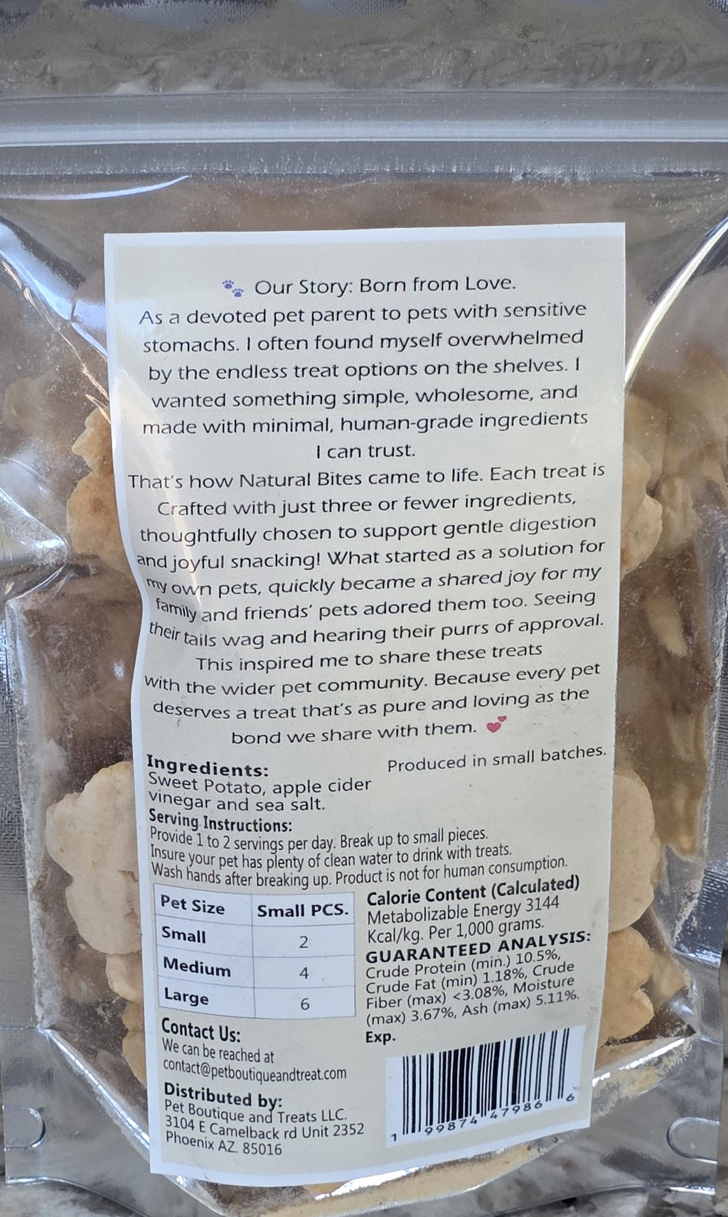 Sweet Potato Dog Treats ** 1 Unit Sold